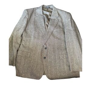 Jeremy Cobb Esquire 100% Silk Herringbone Sport Coat Blazer Jacket 48R